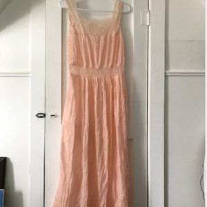 Blush Pink Vintage Neglige - Slip Dress